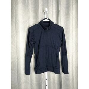 Patagonia blue zip up fitted athletic jacket